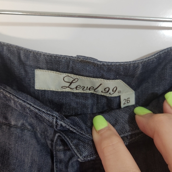 Level 99 Denim Blue Women Shorts, Size 26, NWT - Picture 2 of 11